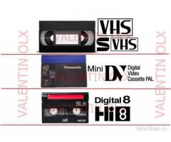 Transfer casete video VHS 20 de lei caseta